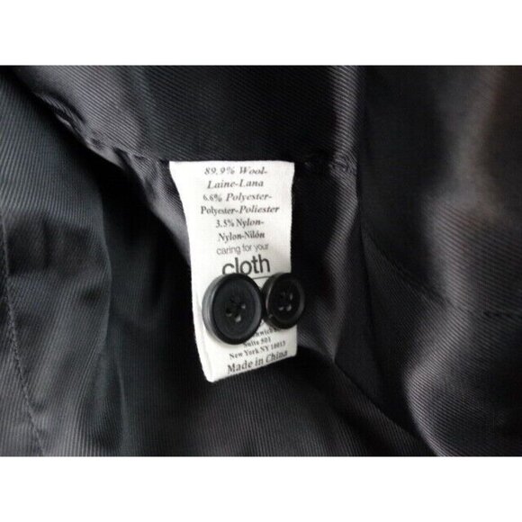 Paper Denim & Cloth Women's Blazer Black Size Large Wool Long Sleeve Jacket - Picture 7 of 11